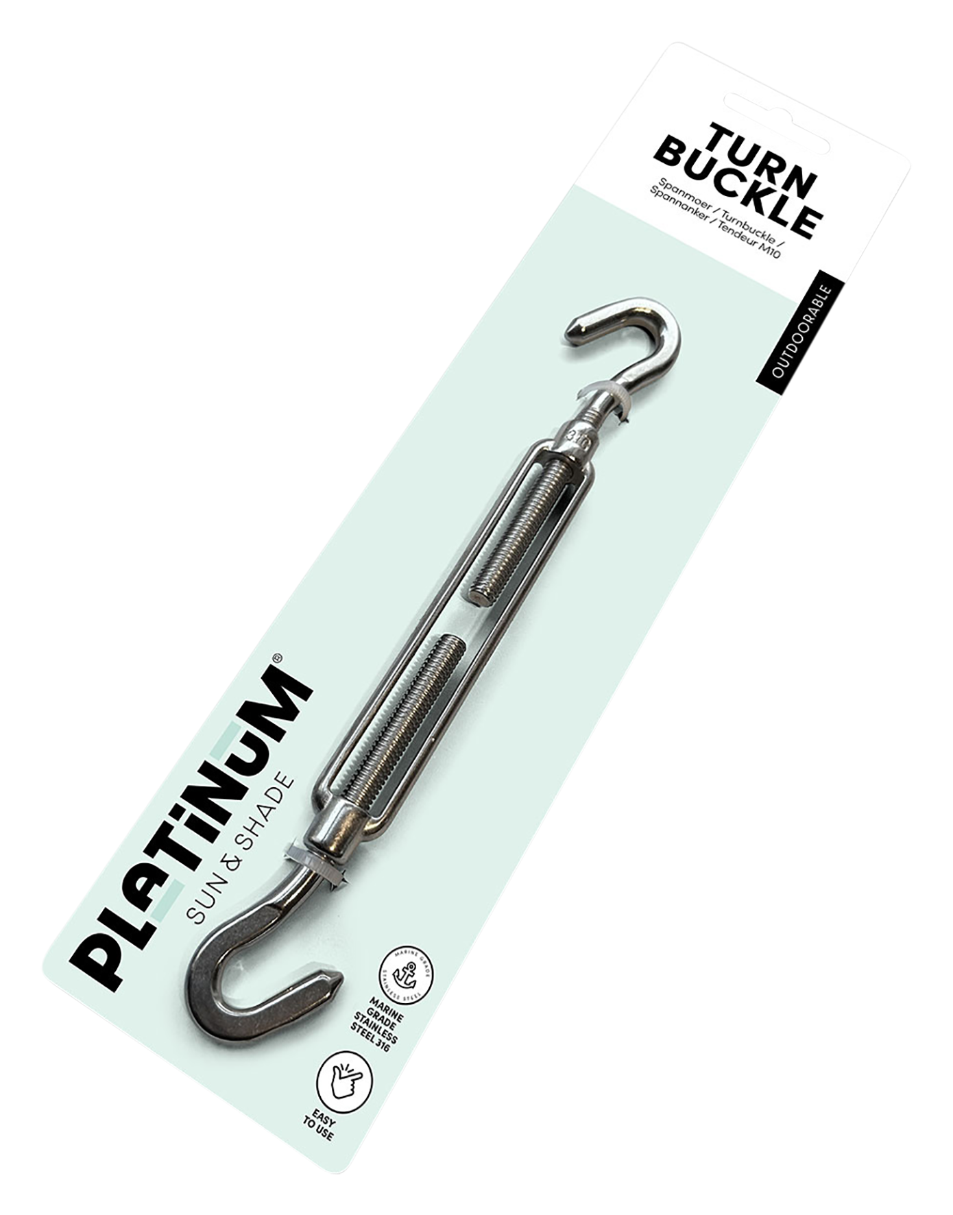 Spannmutter mit 2 Haken M10 Spannmutter mit 2 Haken M10