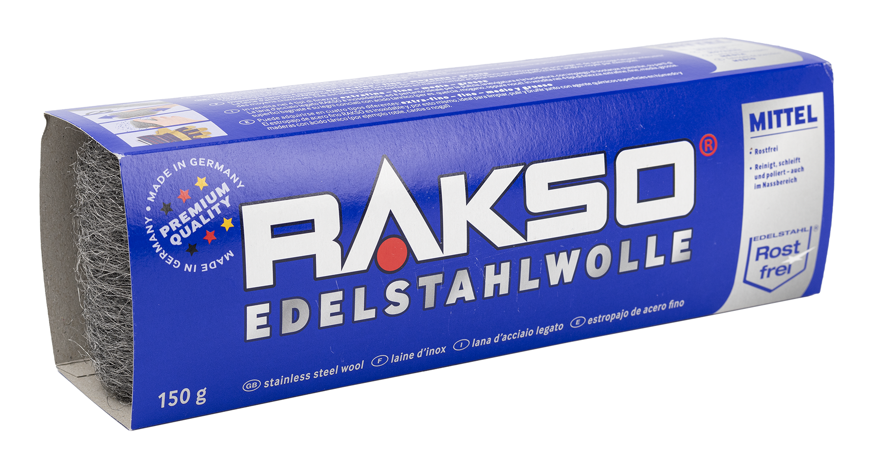 Edelstahlwolle mittel