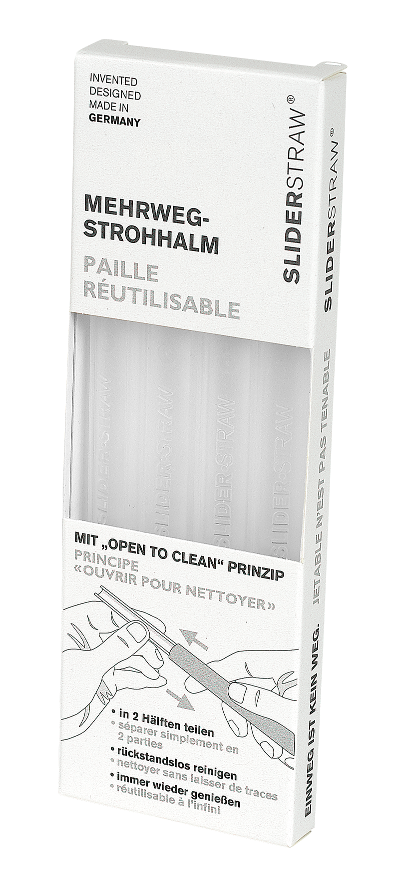 Trinkhalm transp.4Stk. 15cm