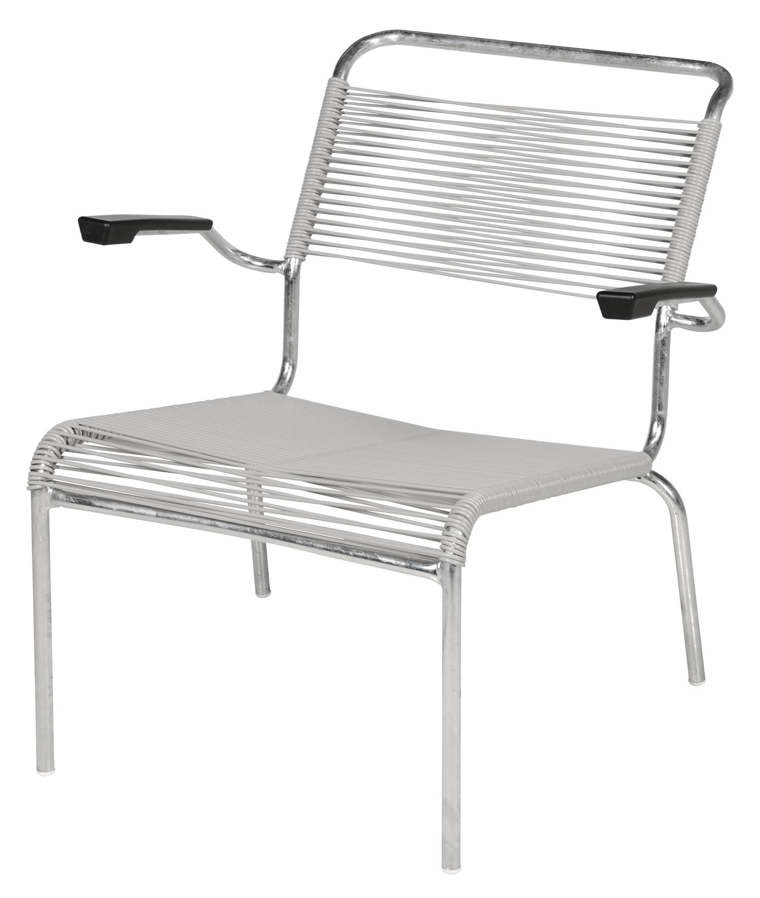 Lounger Spagh. m.Arml. silber