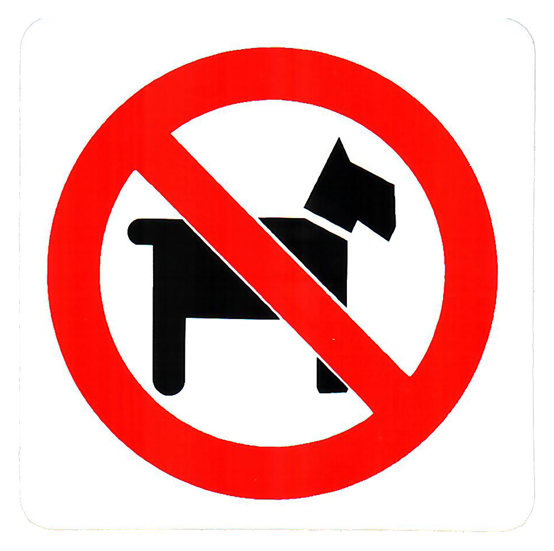 Schild HUNDE VERB Kun 152x152