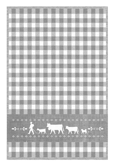 Küchentuch Alpauf. Jacquard sw Küchentuch Alpauf. Jacquard sw