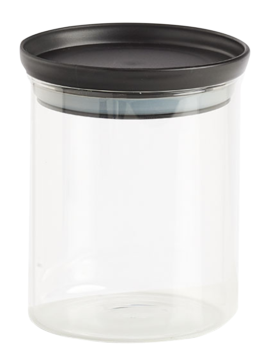 Vorratsglas m.D. schwarz 0.65l
