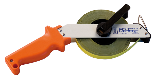 Rahmenbandm. Stahl 30 m gelb