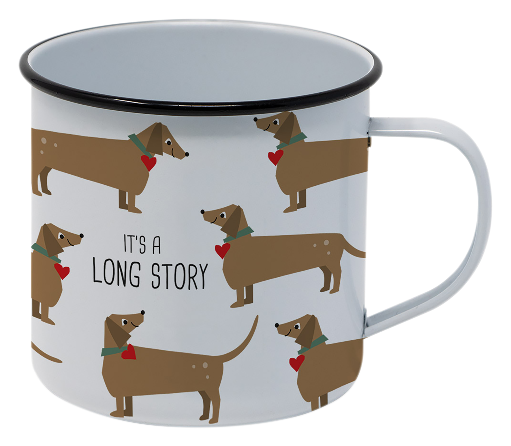 Happy Metall Mug Long Story
