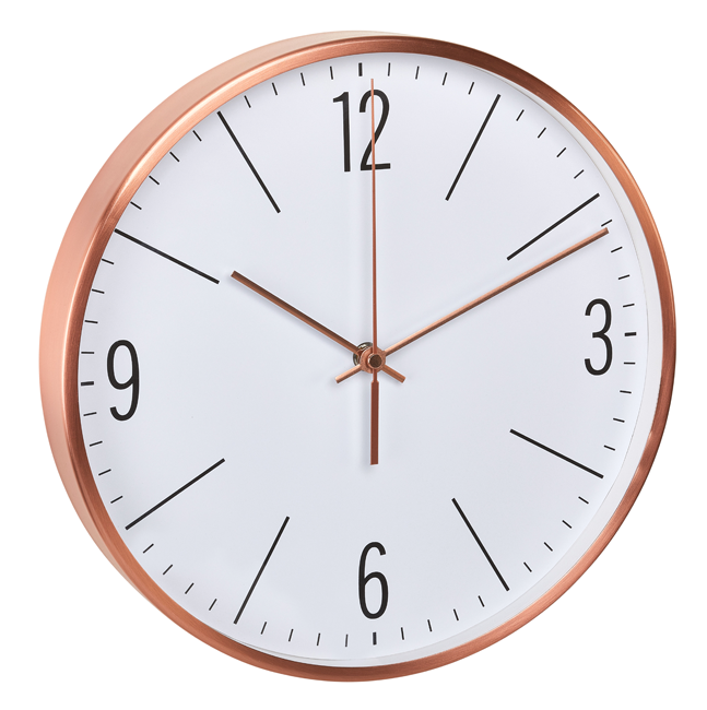 Funk-Wanduhr Kupfer ø30cm