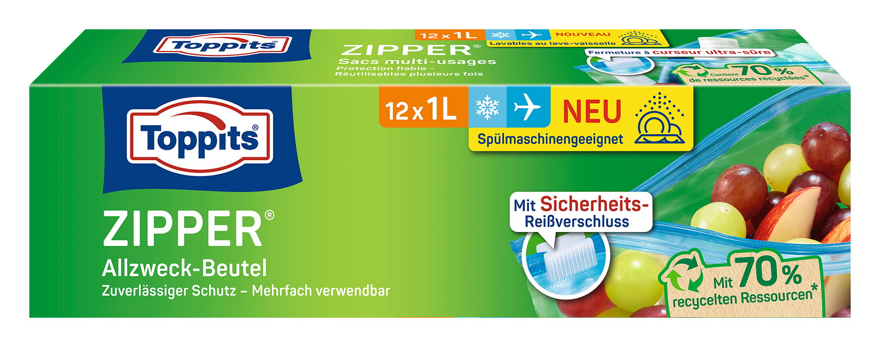 Allzweckbeutel Zipper 1l Allzweckbeutel Zipper 1l