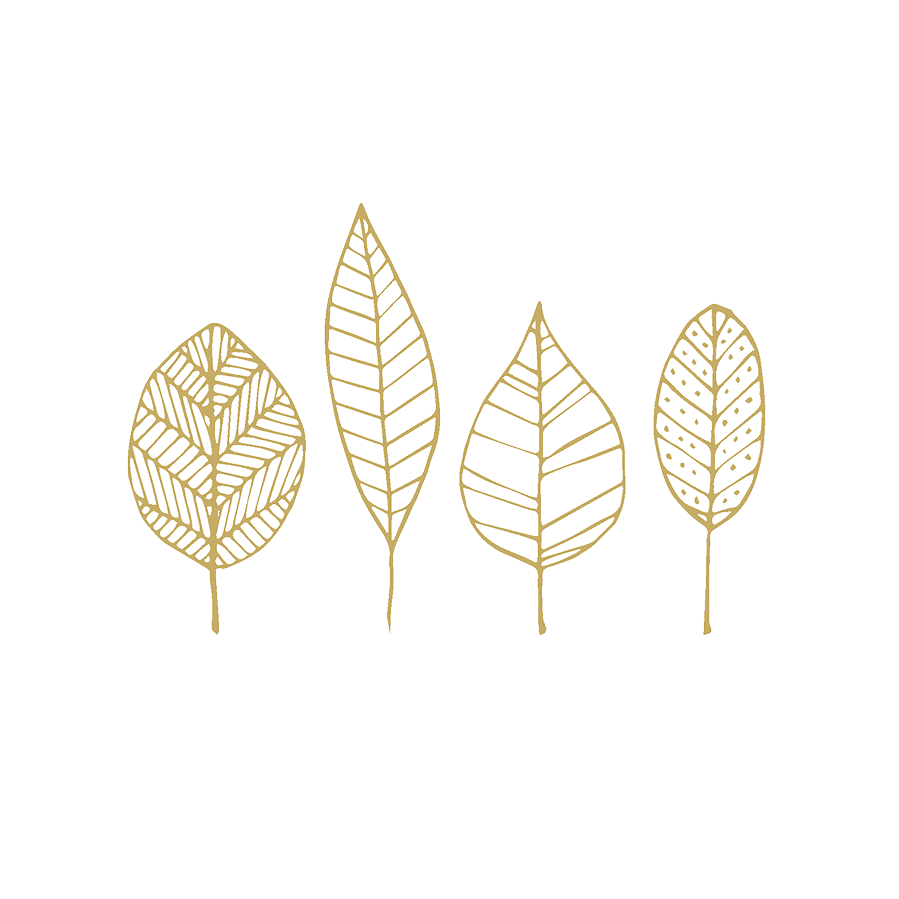 Serv.PureGoldLeaves white