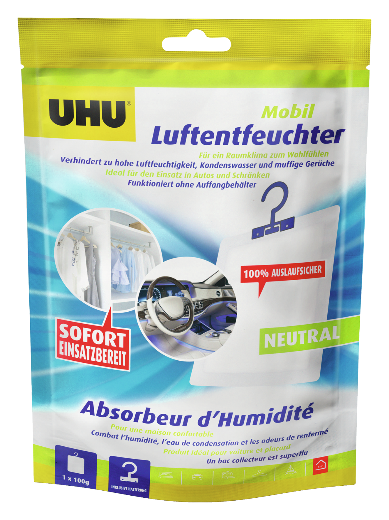 Luftentfeuchter Mobil 100g