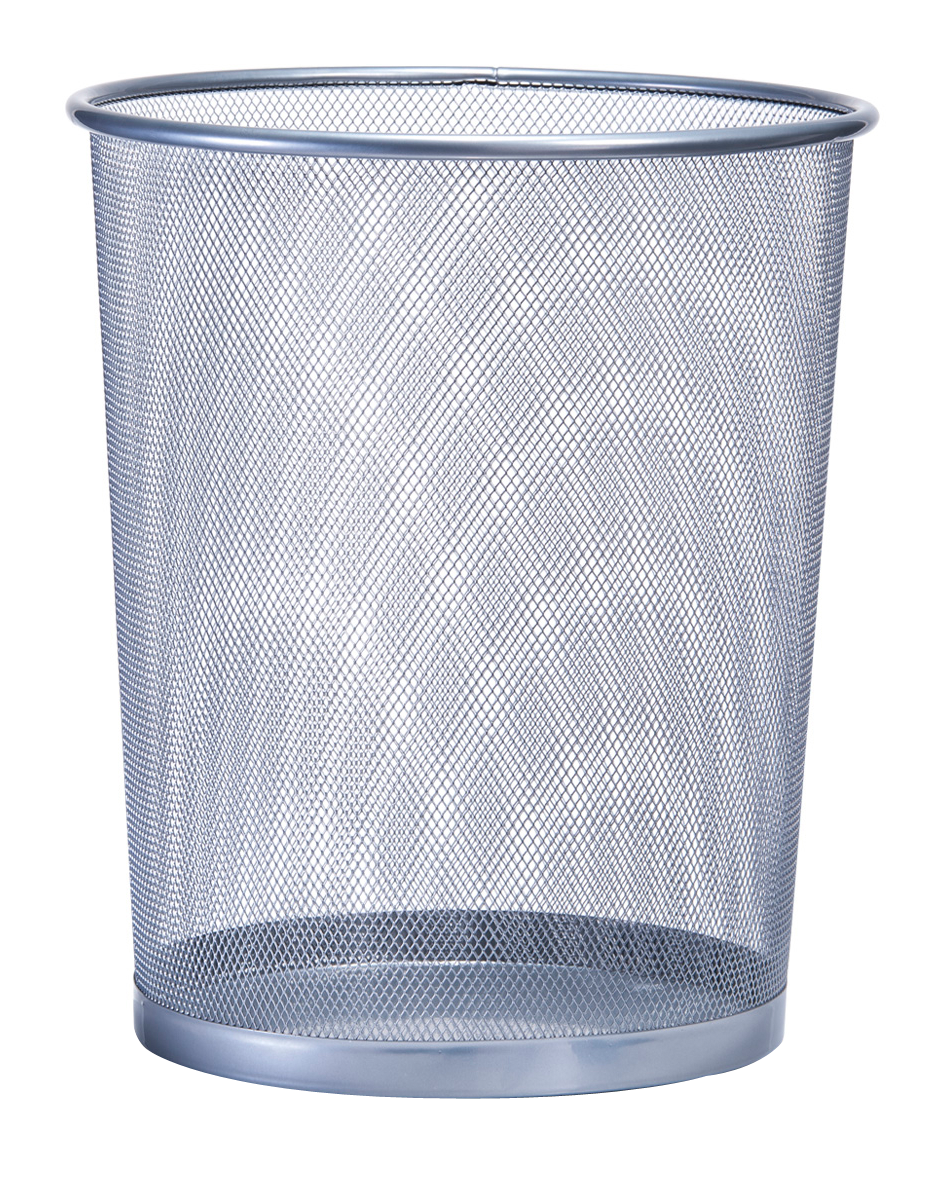 Papierkorb Mesh silber ø29.5cm