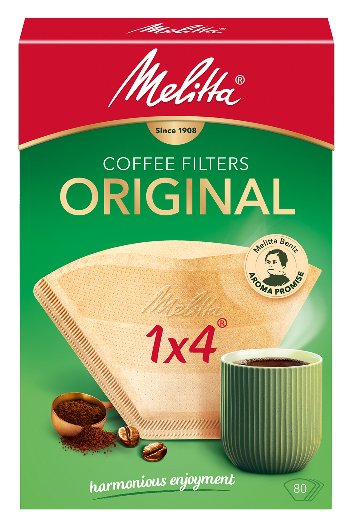 Filtertüten Gourmet 1x4 80Stk.