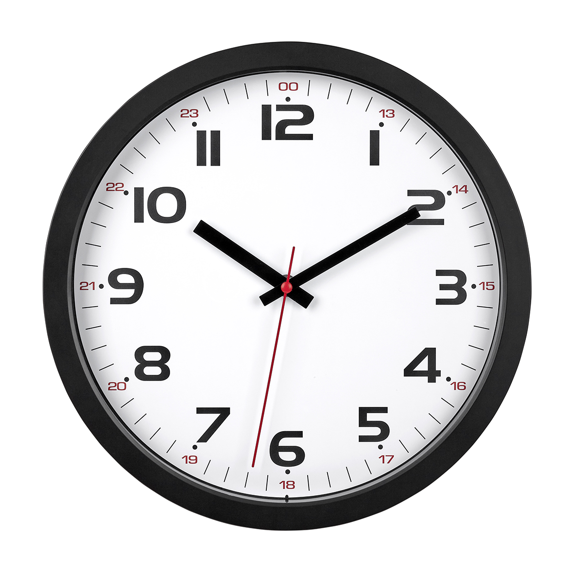 Wanduhr Sweep schwarz ø30.5cm Wanduhr Sweep schwarz ø30.5cm