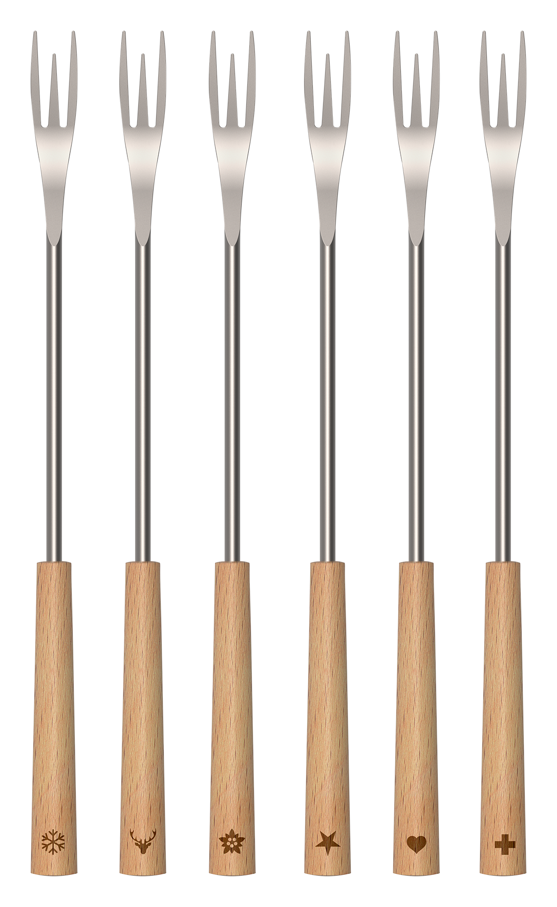 Fonduegabeln 2in1 Wood 6er Set Fonduegabeln 2in1 Wood 6er Set