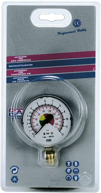 Manometer 63 Rad 0-12 bar 1/4"