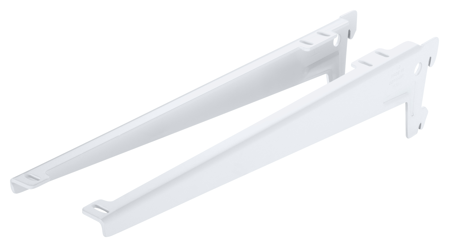 Trägerarm 55 kg 2H weiss 33 cm