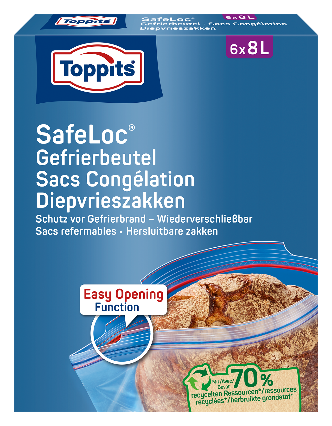 Gefrierbeutel Safe Loc 8l