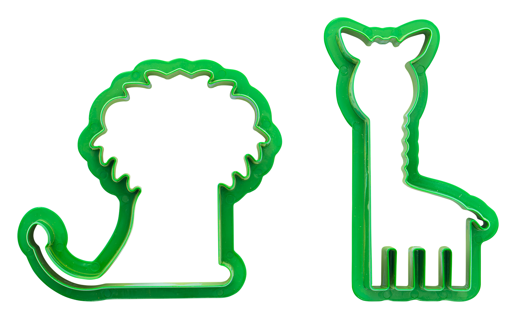 Ausstecher 2er Giraffe & Löwe