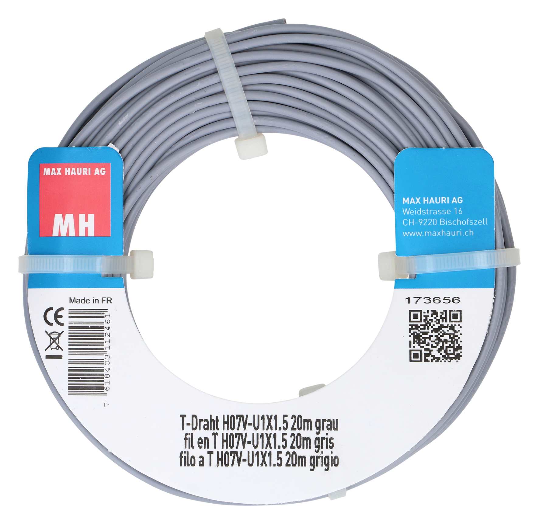T-Draht 1.5 mm² 20 m gr T-Draht 1.5 mm² 20 m gr