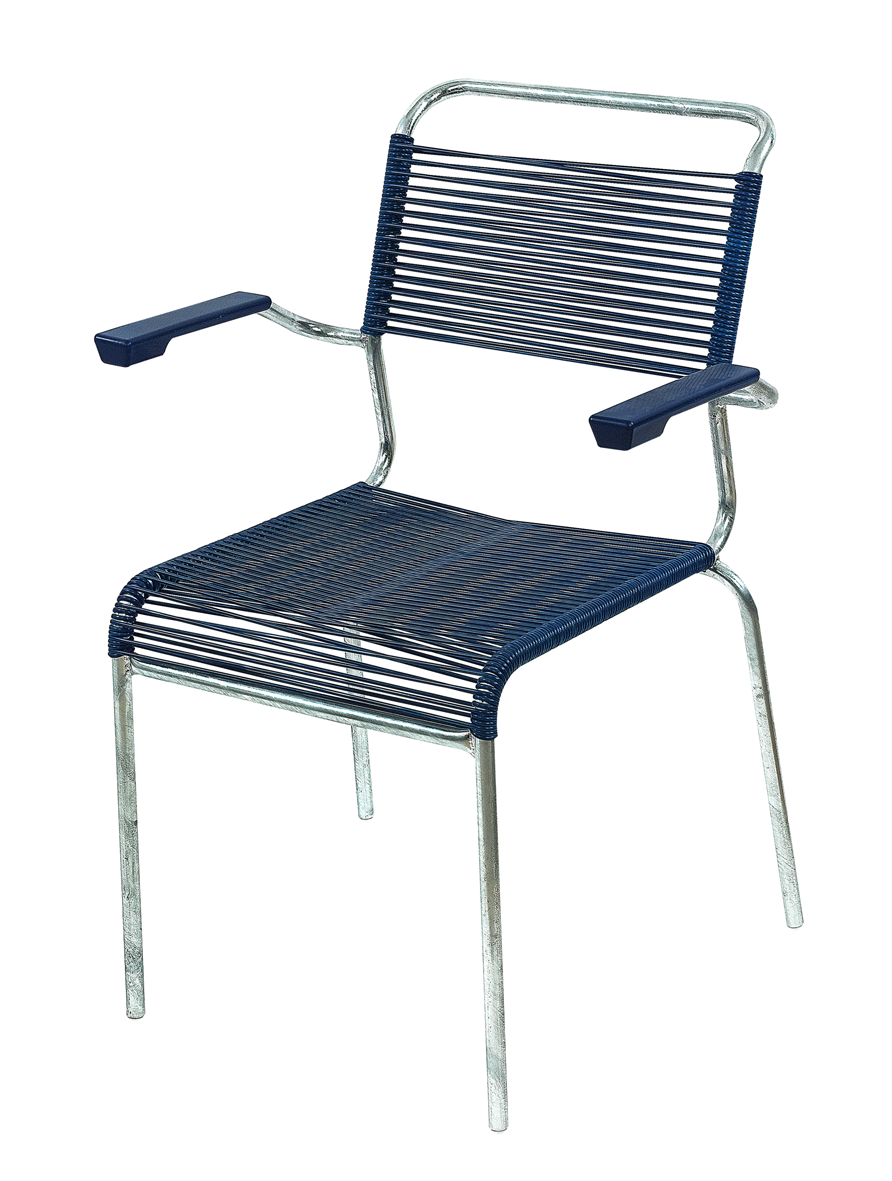 Sessel Spagh.m.Arml. blau