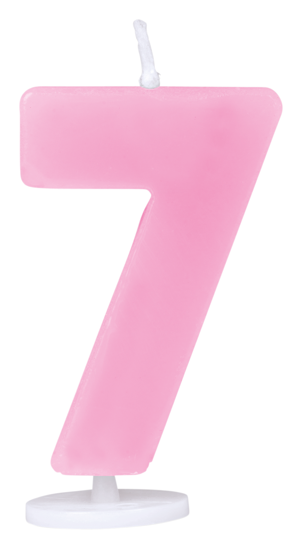 Kerzen Ziffer 7 4.5cm rosa