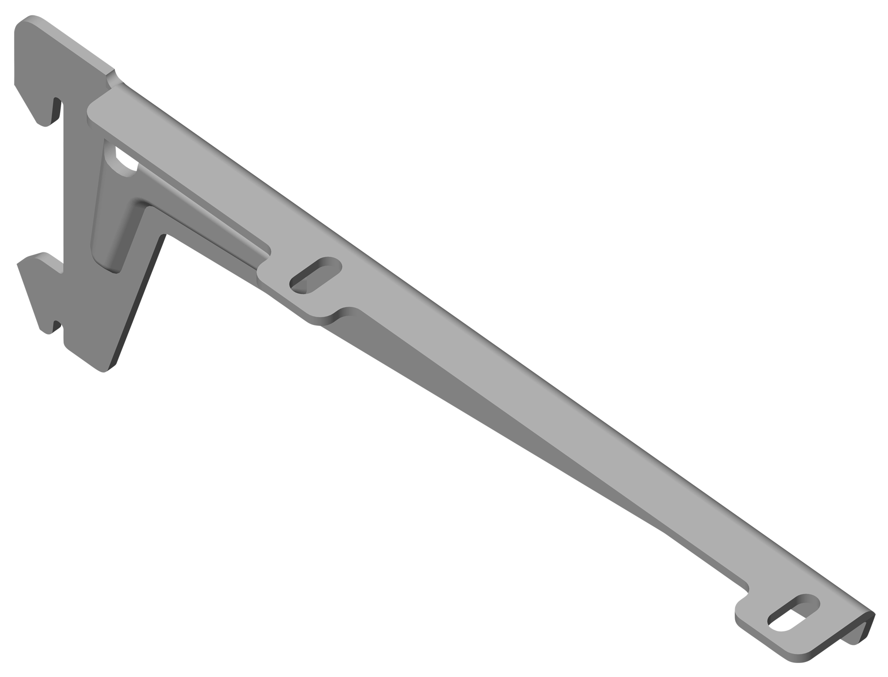 Trägerarm 55 kg 2H weissalu 18