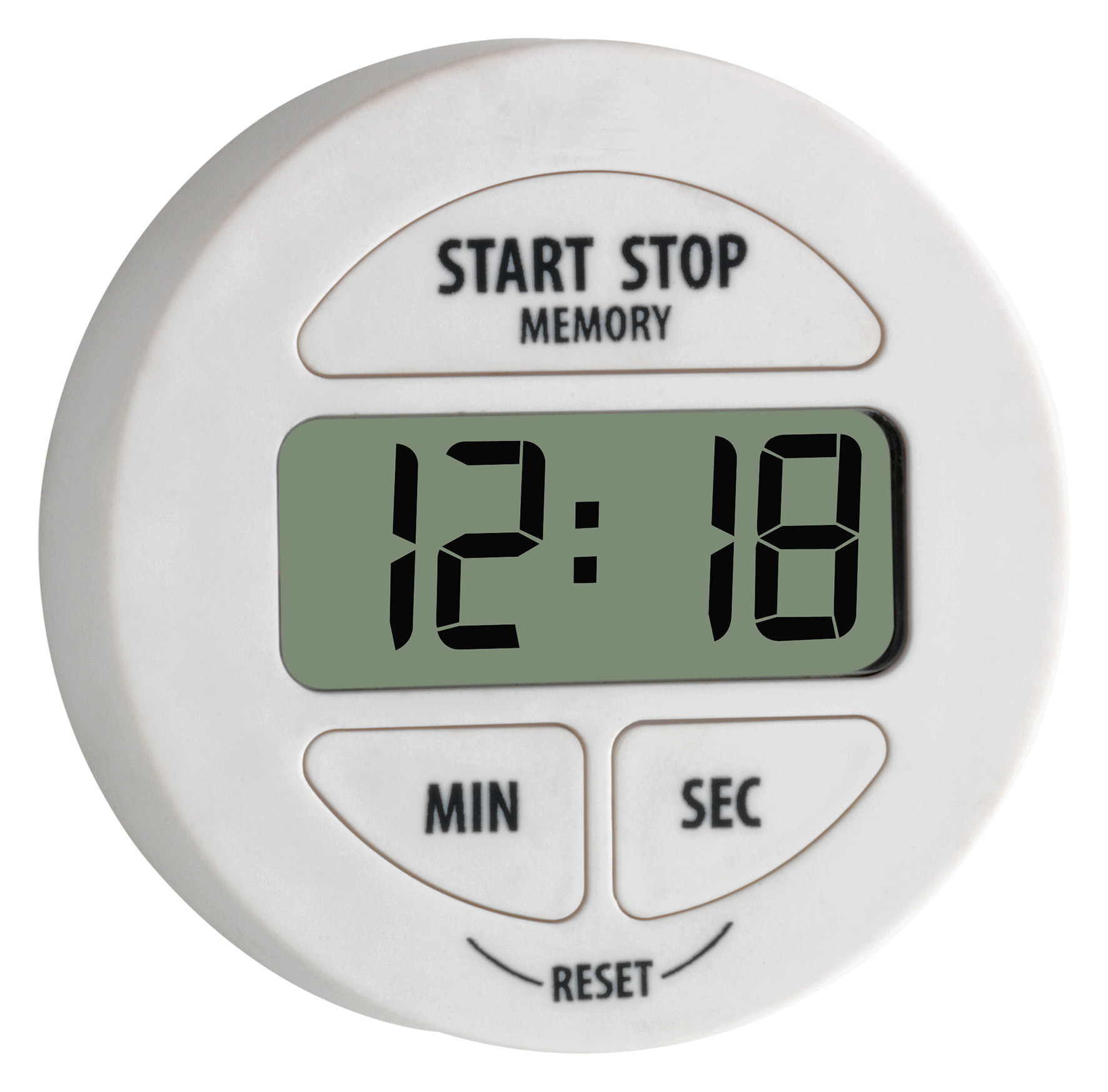 Timer Stoppuhr weiss ø5.5cm Timer Stoppuhr weiss ø5.5cm