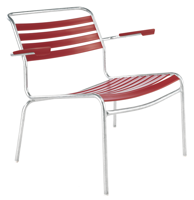Lounger Säntis m.Arml. rot