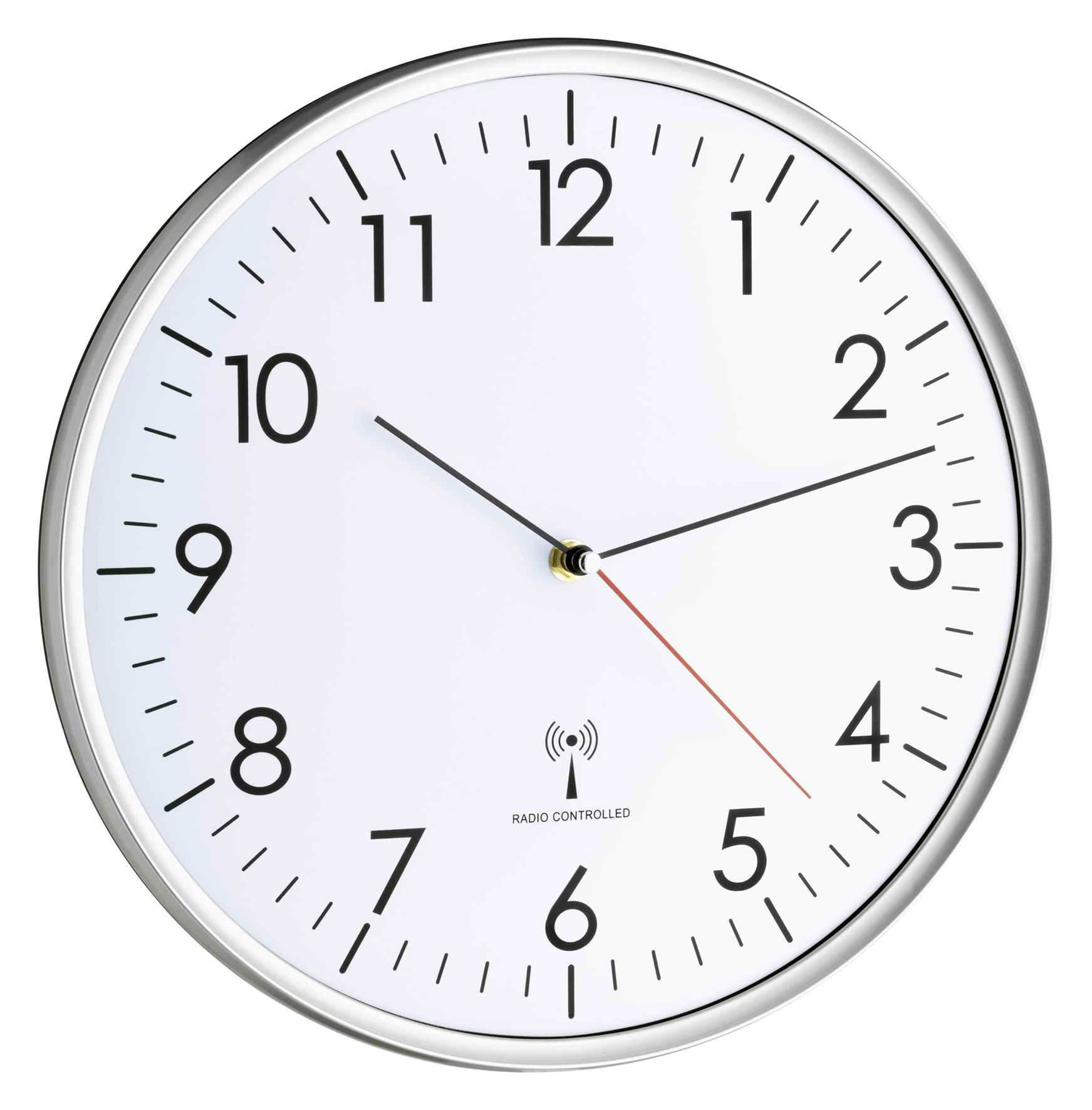 Funk-Wanduhr weiss ø30cm