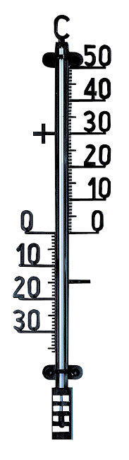 Aussenthermom. schwarz 41.5cm