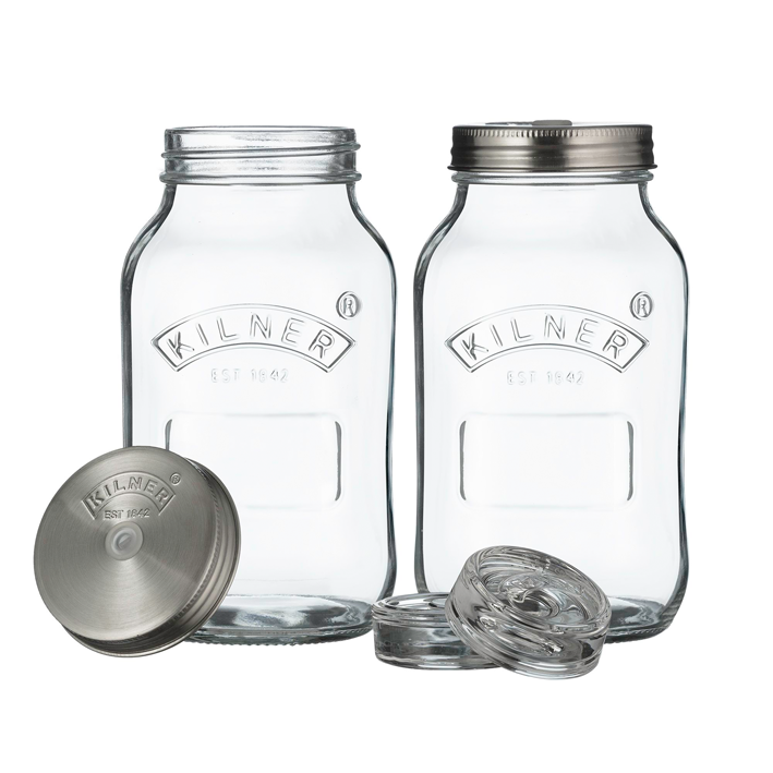 Fermentier-Set Glas 2x1l
