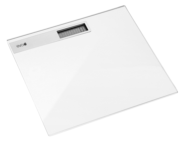 Personenwaage Glas weiss 180kg