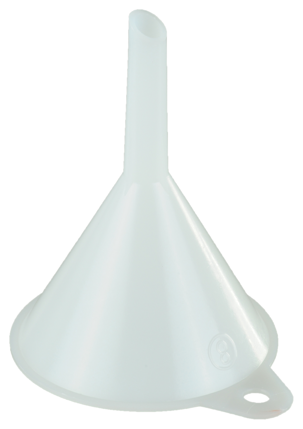 Trichter weiss HDPE ø 8 cm