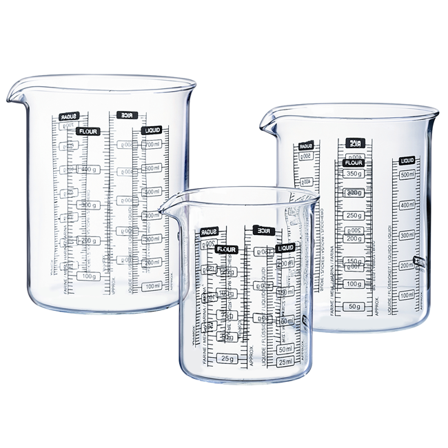 Messkrug Glas 0.75l