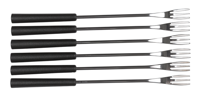 Fonduegabel Classic 6x schwarz Fonduegabel Classic 6x schwarz
