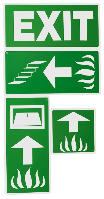 Schild EXIT nachl Kun 315x150 Schild EXIT nachl Kun 315x150