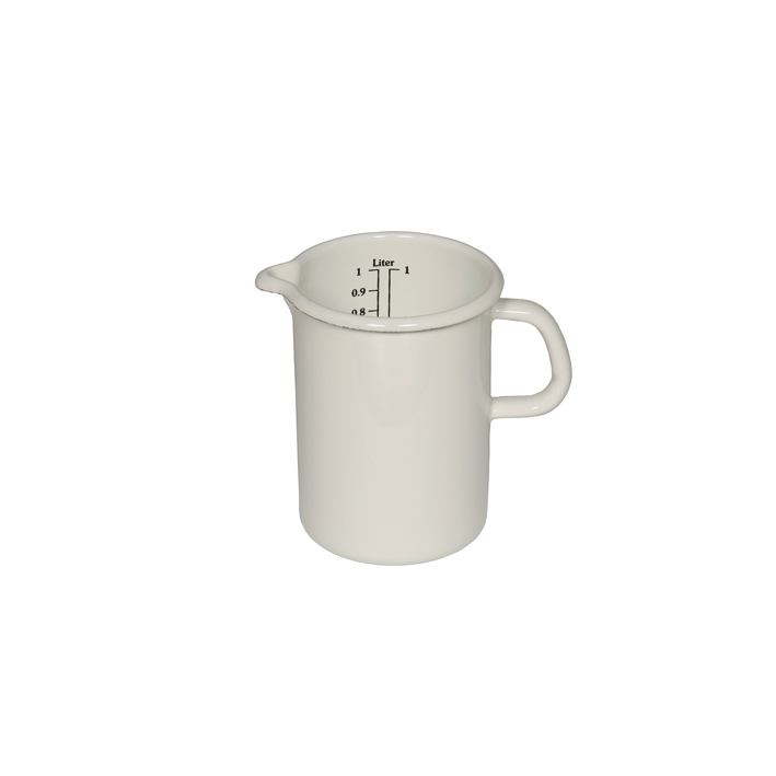 Messbecher Email ws 0.5l ø9cm