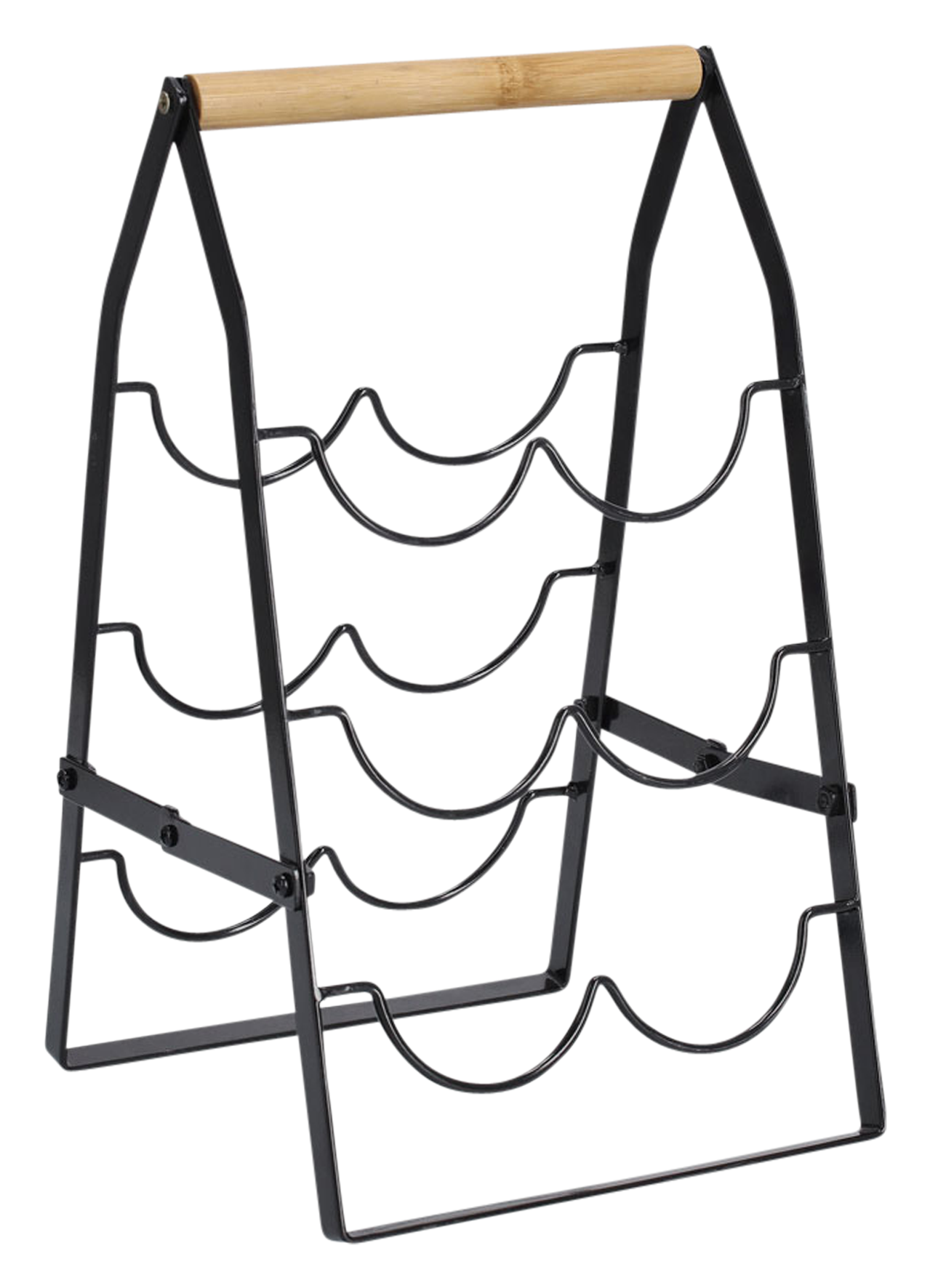 Weinregal f. 6 Flaschen sw