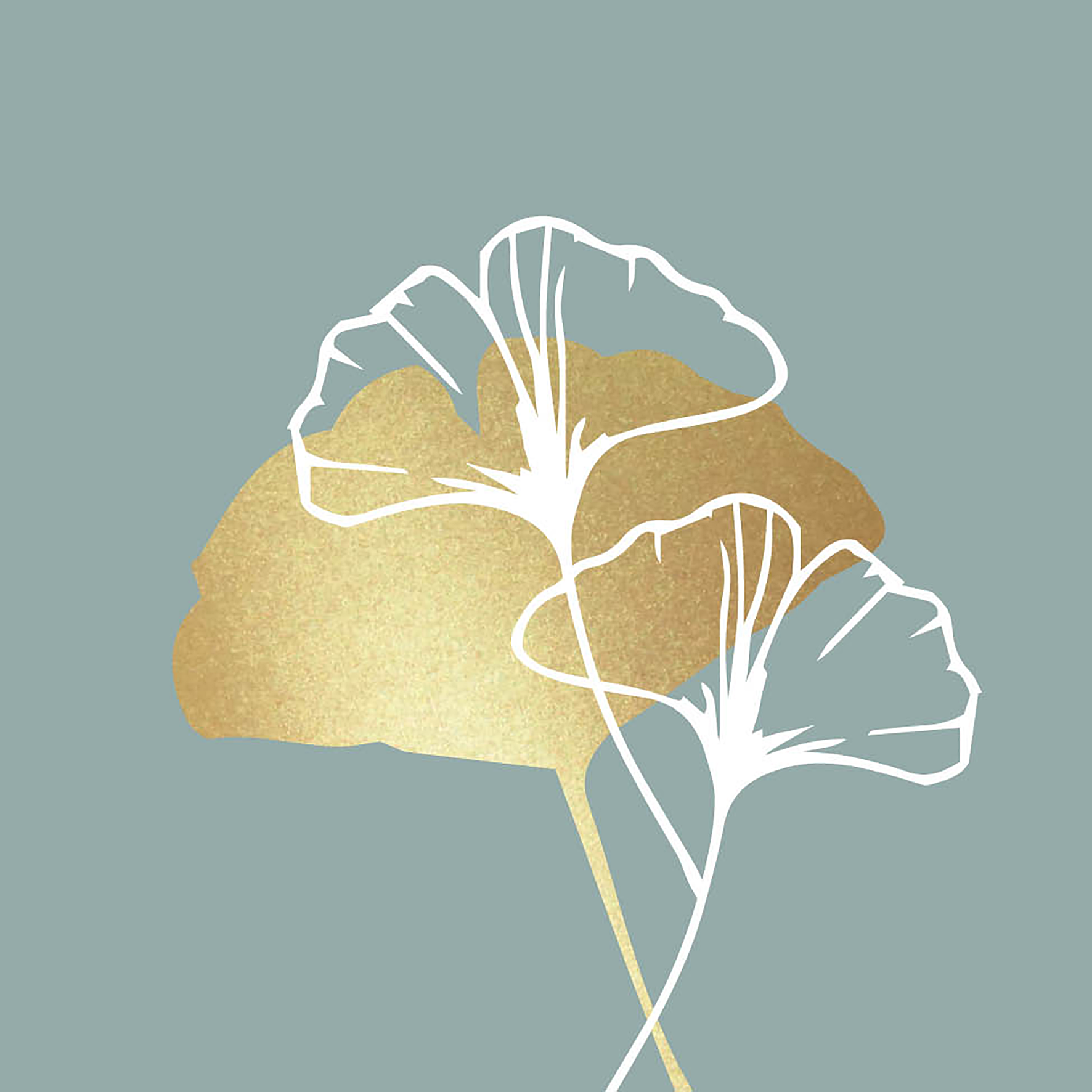 Servietten Golden Gingko