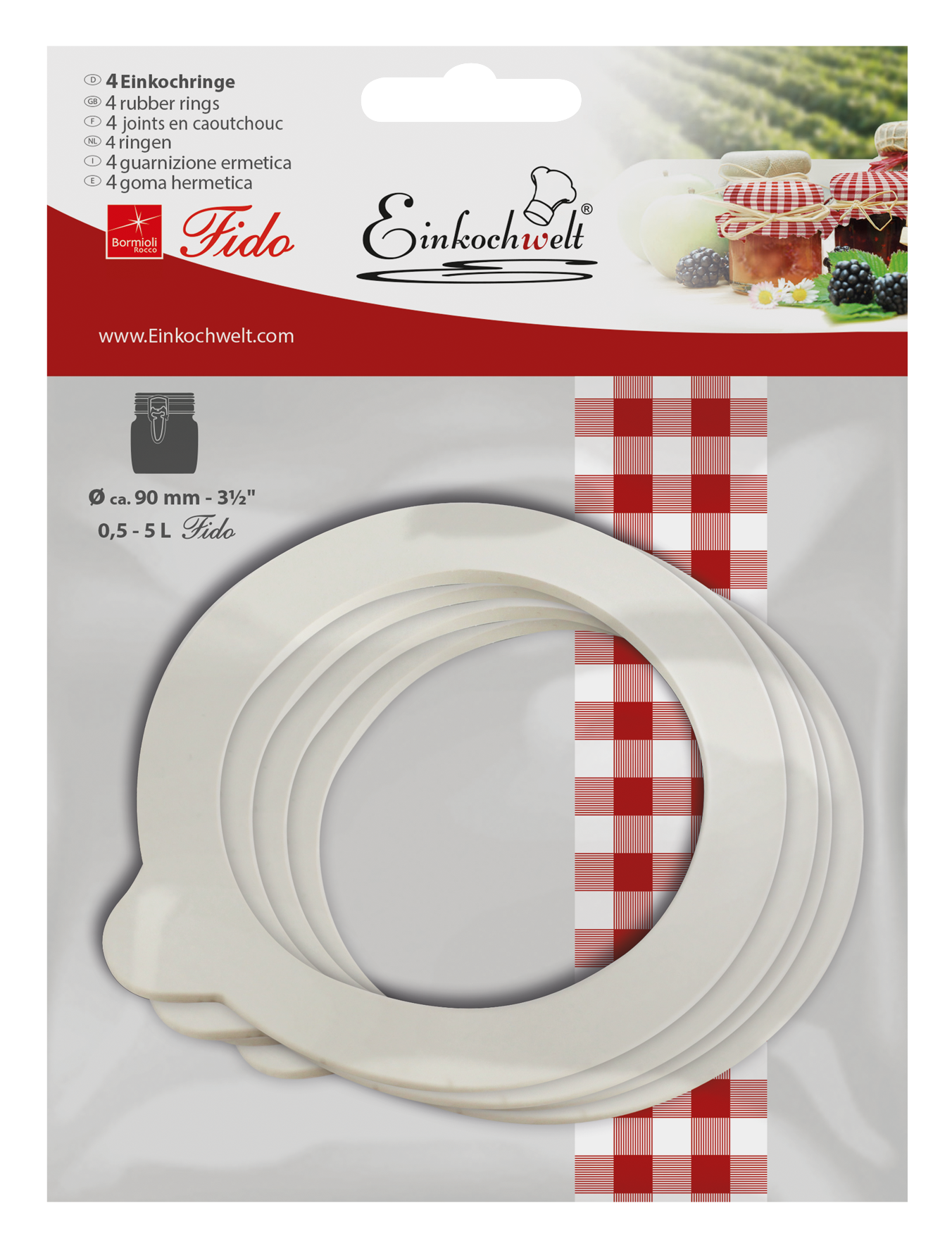 Gummir.Fido 4St. 90x68x2.5mm Gummir.Fido 4St. 90x68x2.5mm