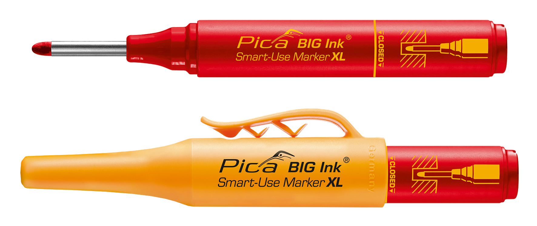 Tieflochmarker Big Ink rot