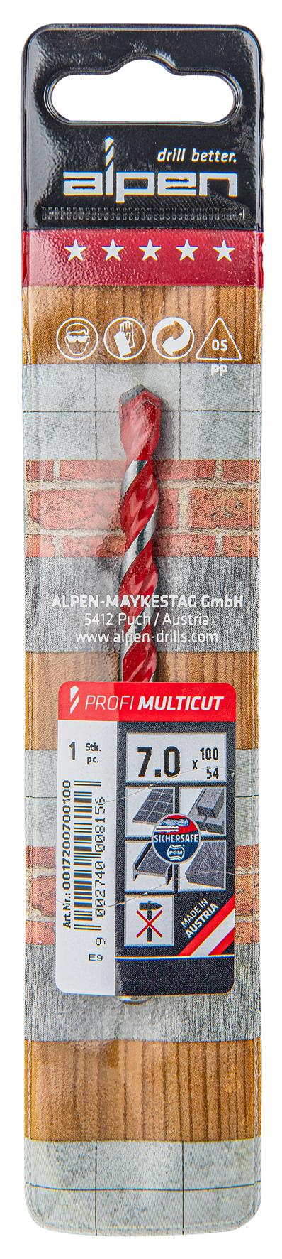 Bohrer Profi Multicut 7.0x100