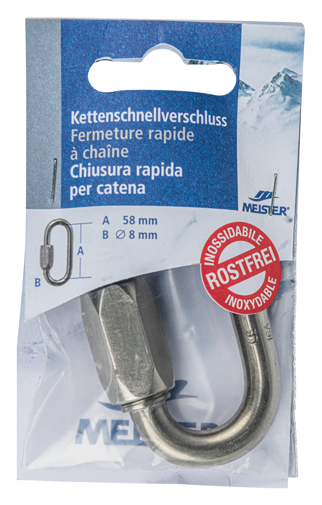 Rapid-Kettenglied ø8mm 58mm