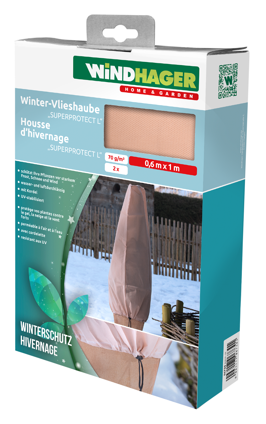 Winter-Vlieshaube 0.6x1m 2Stk. Winter-Vlieshaube 0.6x1m 2Stk.
