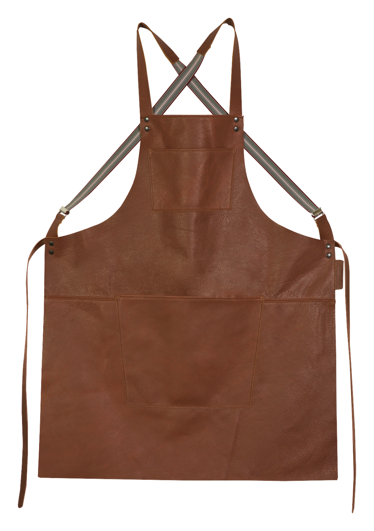 Schürze Hosenträger brown
