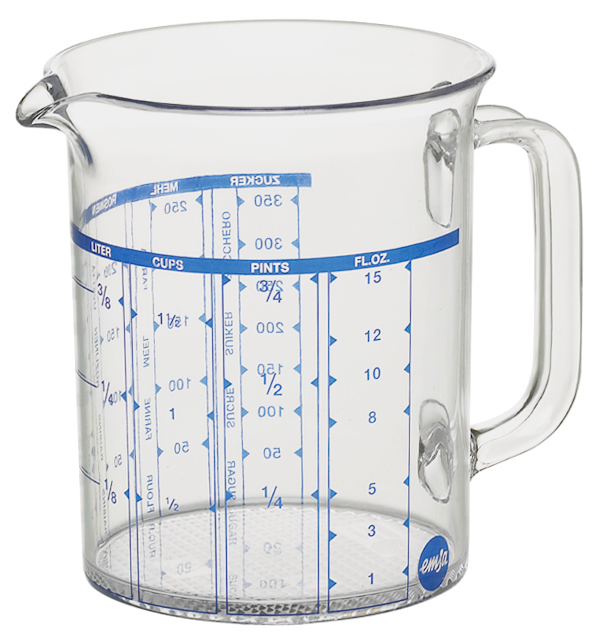 Messbecher transparent 0.5l