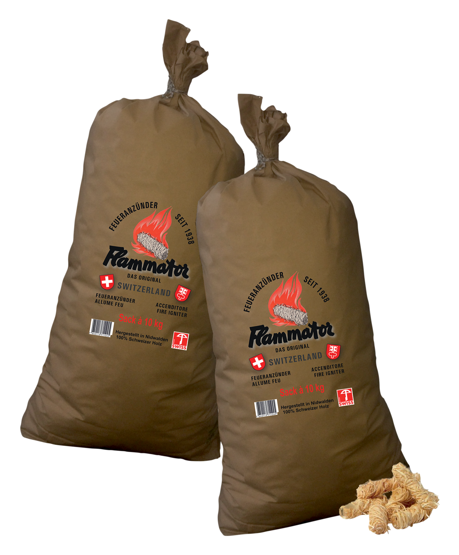 Feueranzünder 10 kg Papiersack