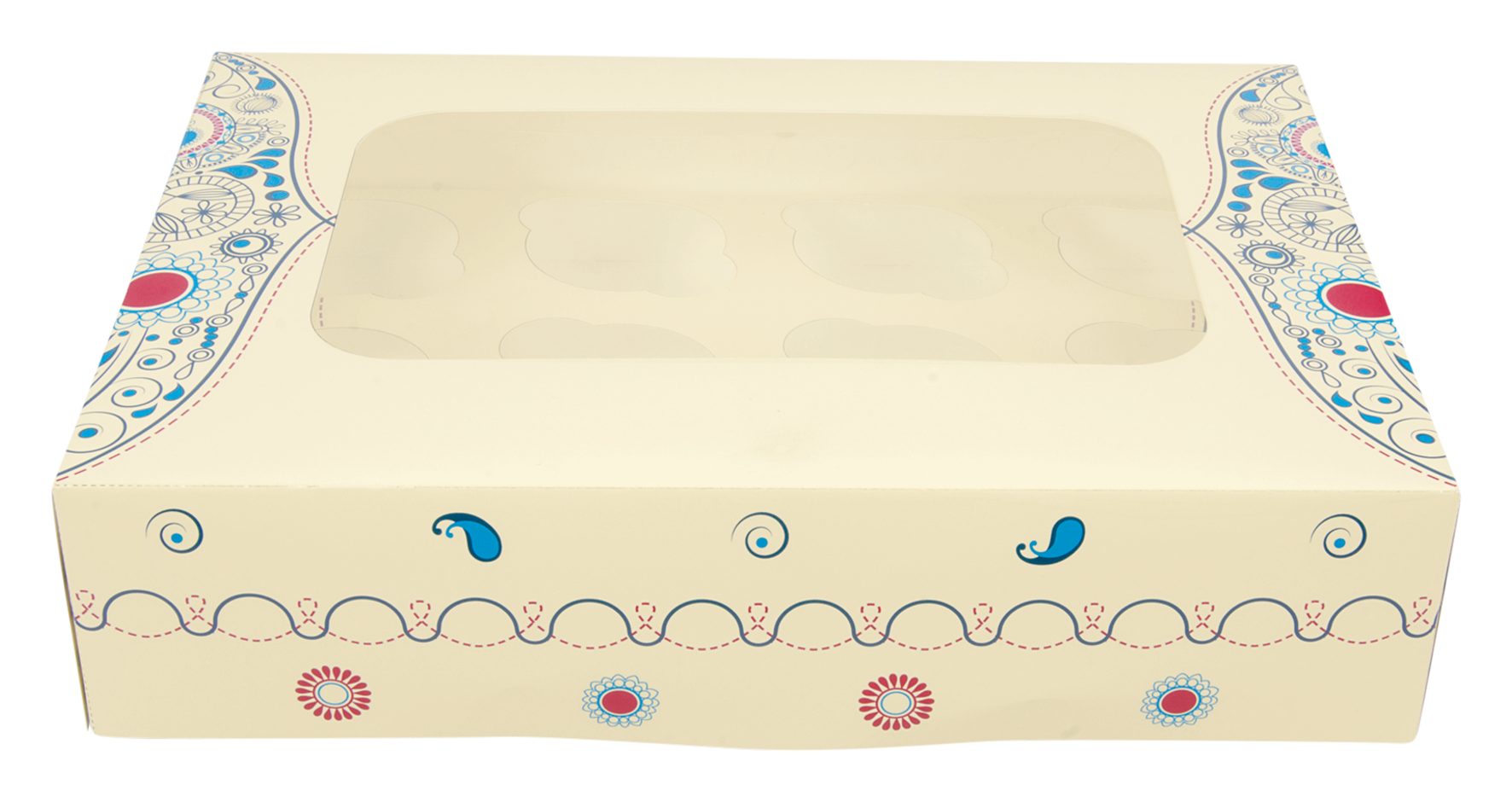 Cupcakebox Paisley 12er