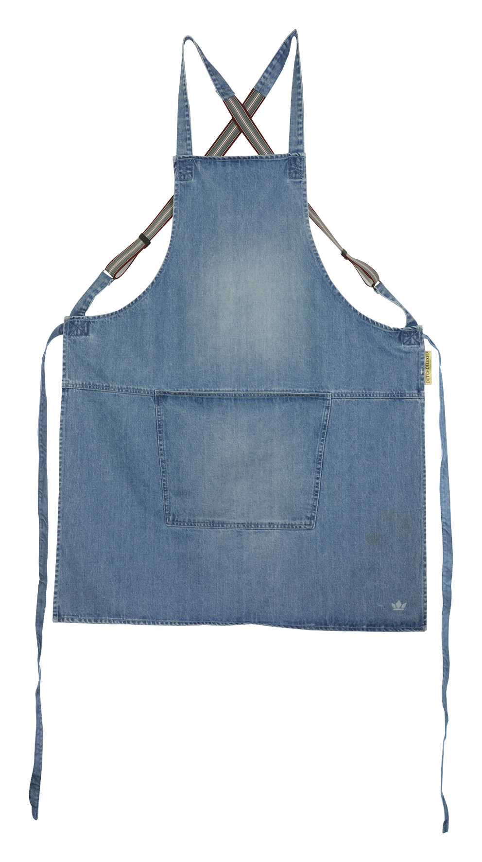 Schürze Hosenträger wash. blue
