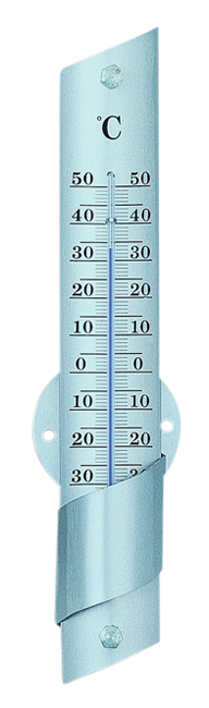 Innen Aussenthermometer Alu 24cm