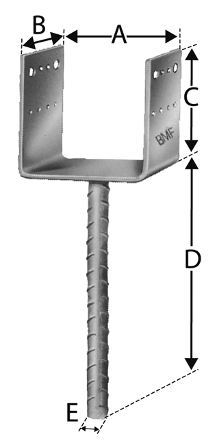 Stützenfuss PPD140x90